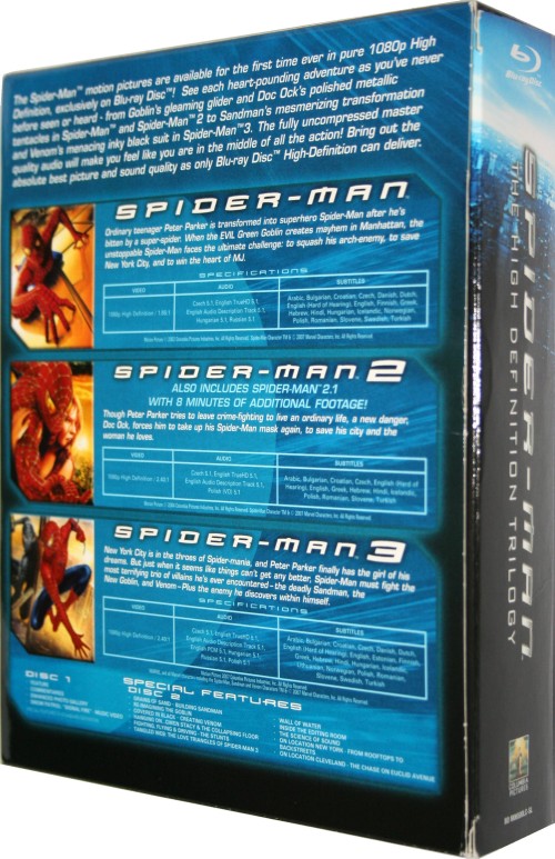 Spider Man Trilogy Back