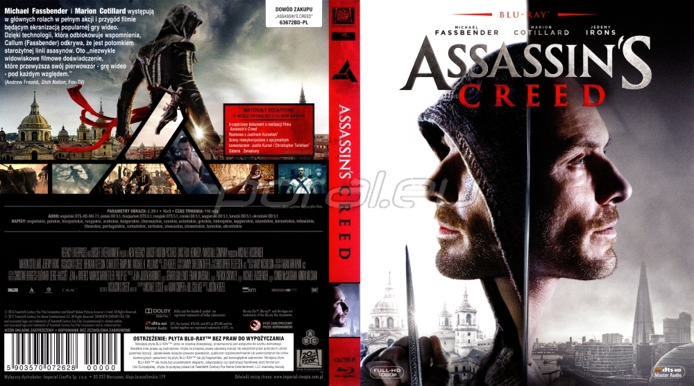 Polska okładka Blu-ray