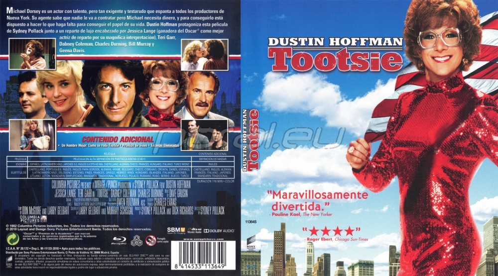 Hiszpańska okładka Blu-ray